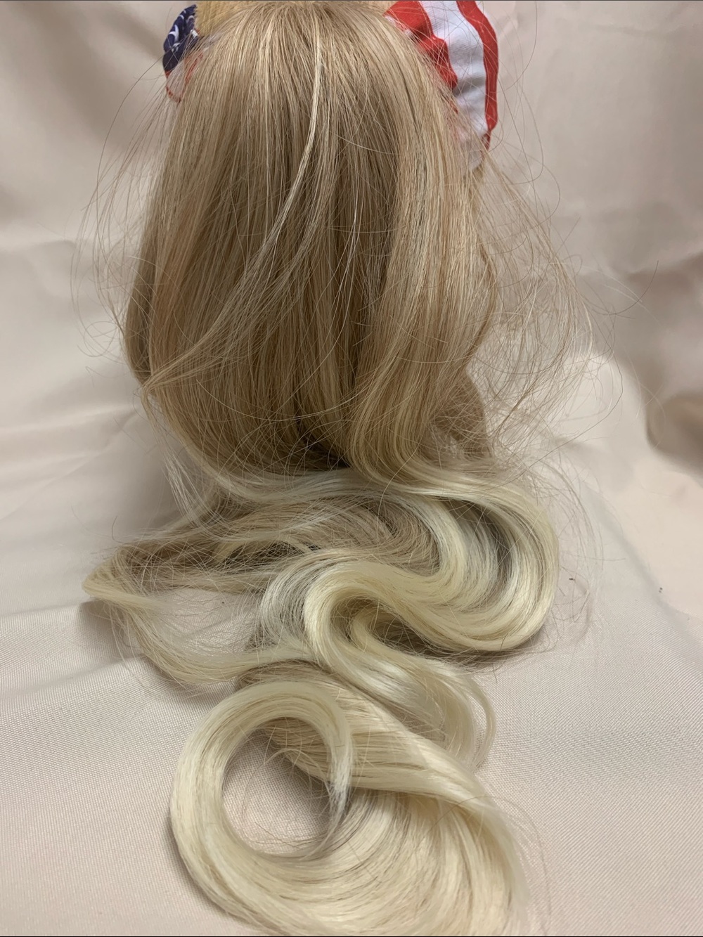 Blonde Wavy Ponytail Extension Hairpiece